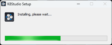 Beginning the installation of k8studio