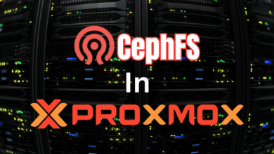 Cephfs configuration in proxmox