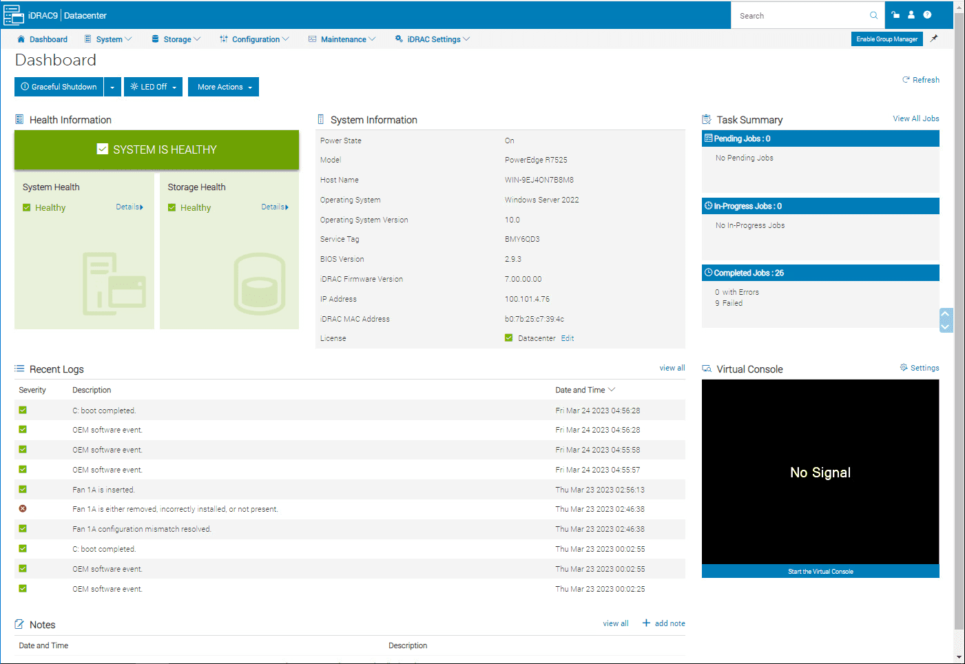 Dell idrac interface