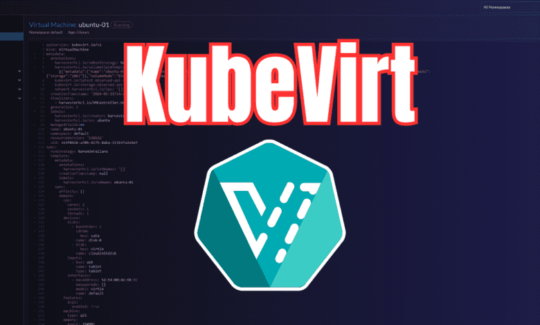 Kubevirt kubernetes virtual machines