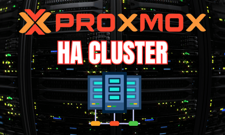 Proxmox ha cluster configuration for virtual machines