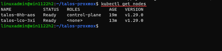 Using kubectl to get both nodes and their status