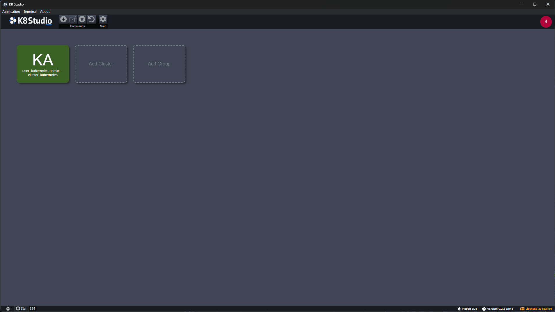 Viewing multiple kubernetes clusters with k8studio