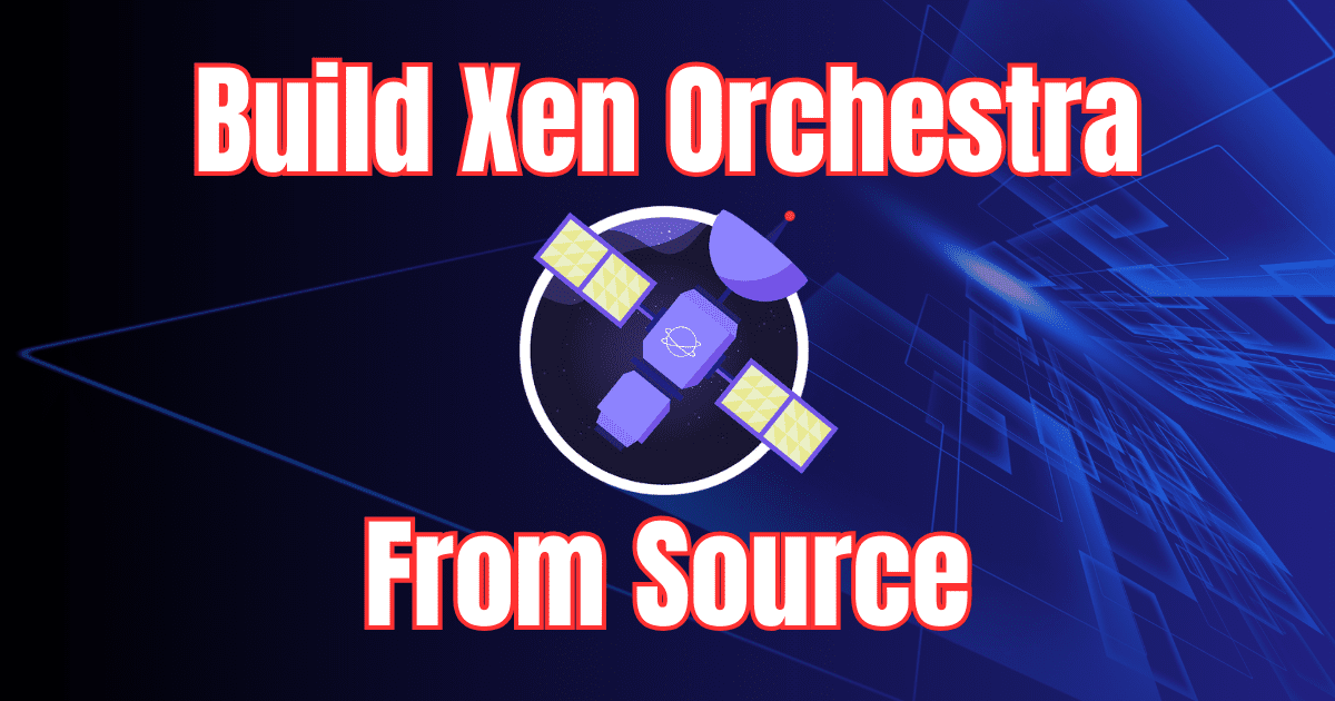 Build xen orchestra