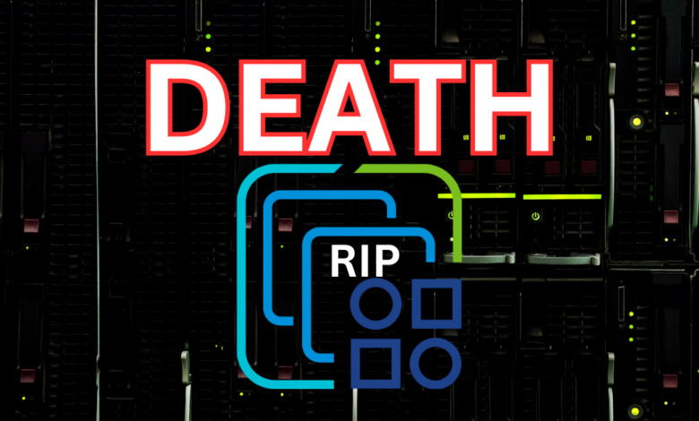 Death of vmware esxi free edition