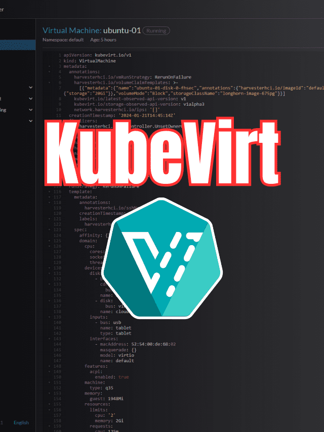 Kubevirt: Transforming Kubernetes into a Unified VM and Container Platform