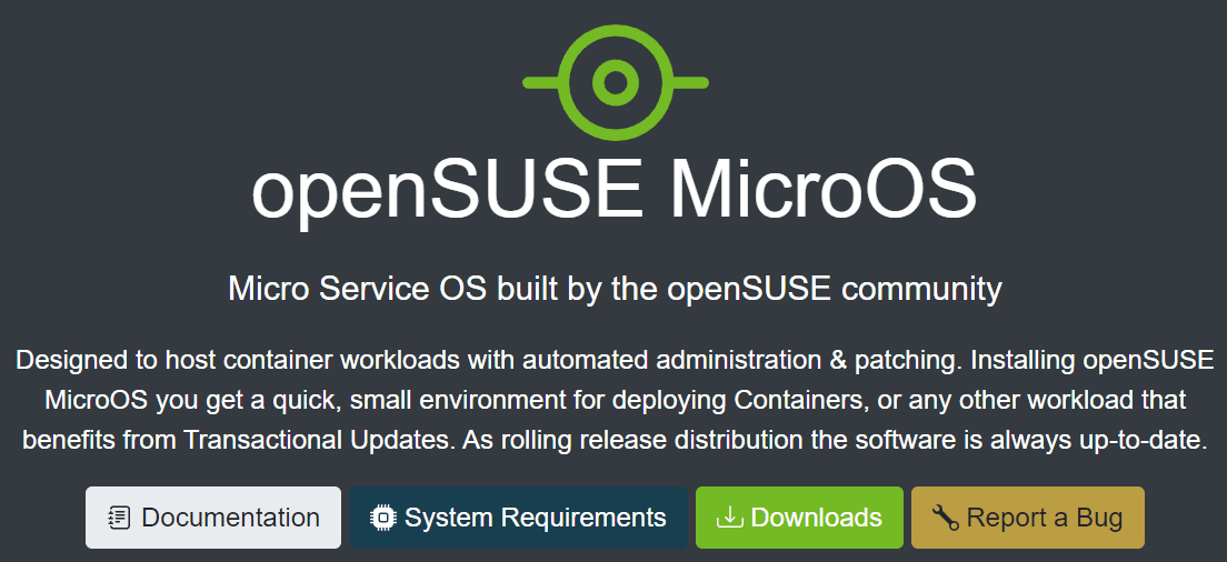Opensuse microos
