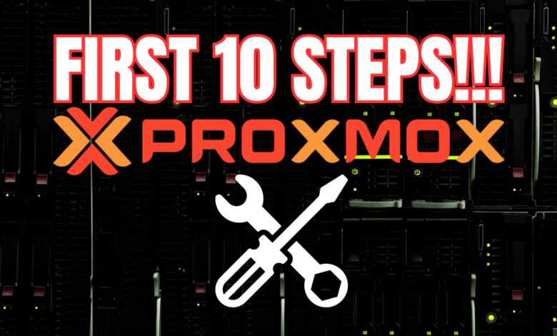 First 10 things proxmox