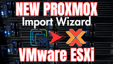 New proxmox import wizard for migrating vmware esxi vms