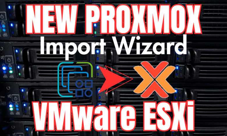 New proxmox import wizard for migrating vmware esxi vms