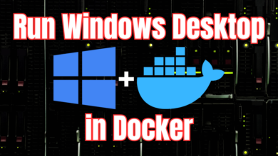 Run windows desktop in docker container