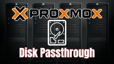 Proxmox disk passthrough configuration
