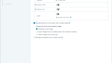 New cluster wizard and naming the vmware cluster