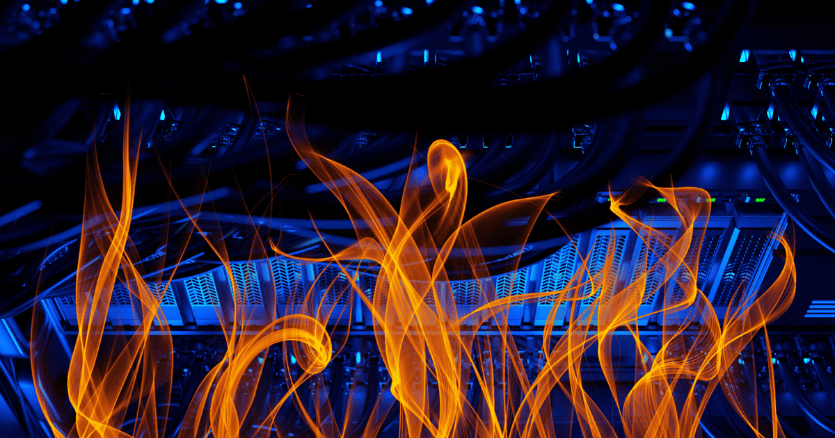Shut down server due to heat