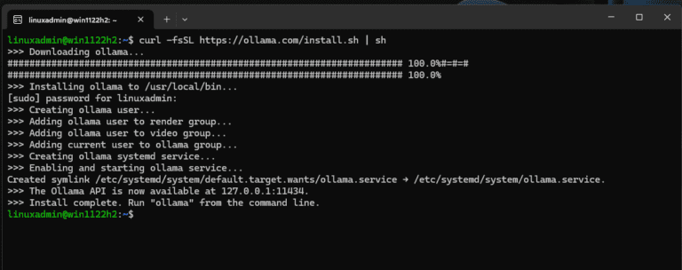 Local LLM Model in Private AI server in WSL - Virtualization Howto