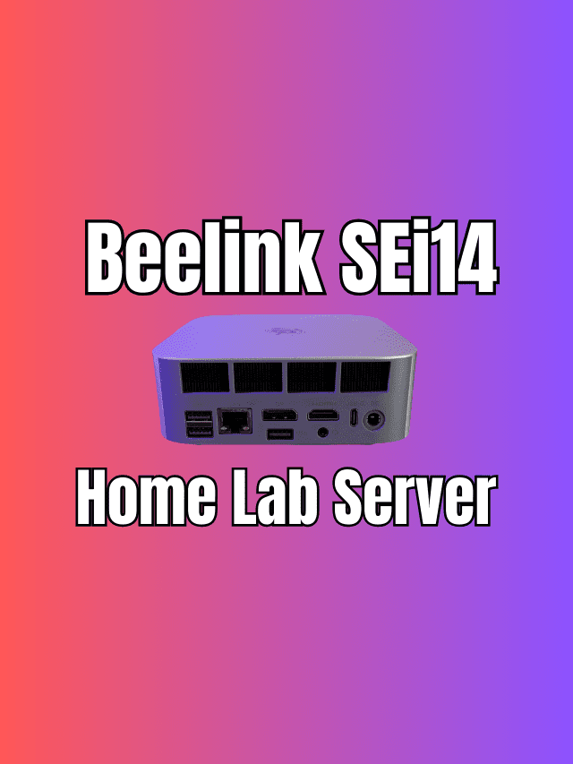 Beelink Sei14 Mini PC as Home Server with ESXi and Proxmox