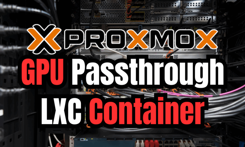 Proxmox lxc gpu passthrough