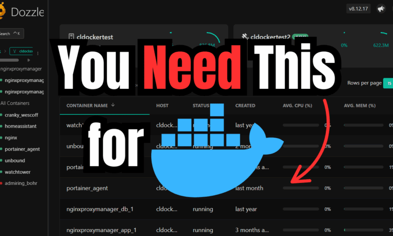 Real time docker log monitoring made easy with dozzle
