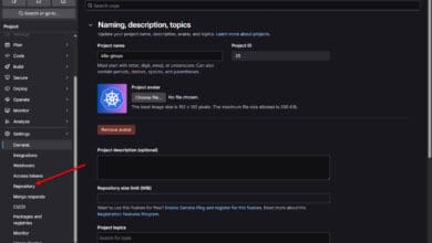 Click your on premises repository settings