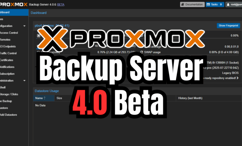 Proxmox backup server 4.0 beta
