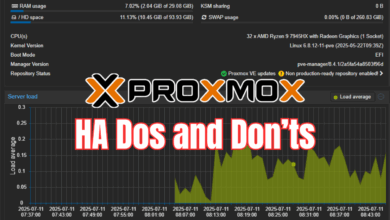 Proxmox ha dos and donts