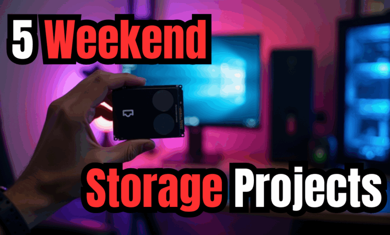 Home lab storage projects for the weekend
