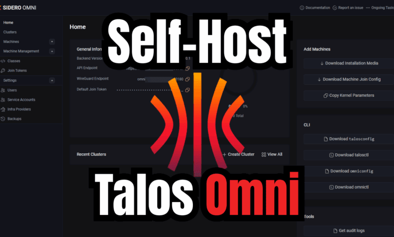 How to install talos omni on prem