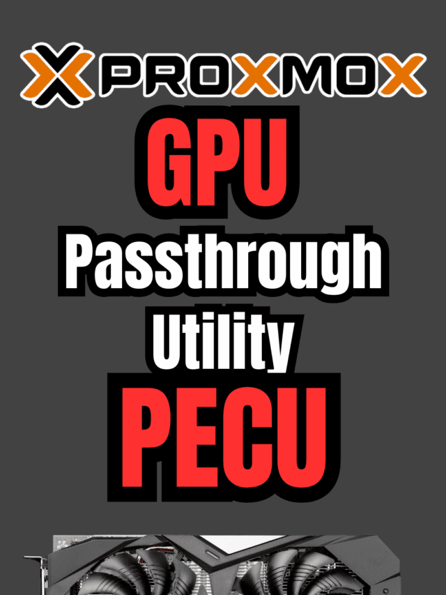 New Proxmox GPU Passthrough Utility Configures GPU Access in Seconds!