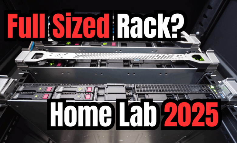 Full sized rack home lab 2025
