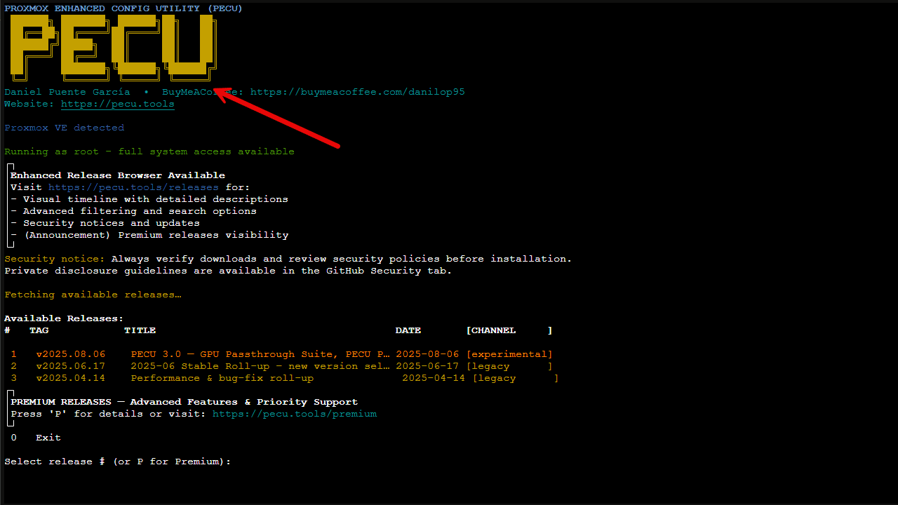 Proxmox enhanced configuration utility for proxmox