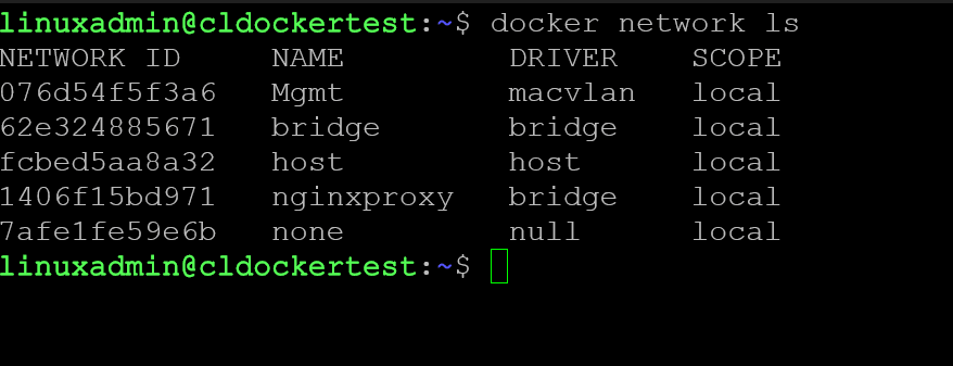 Docker networks