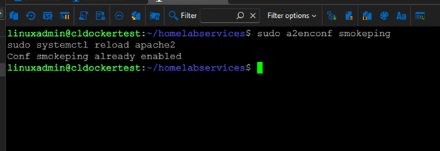 Configuring apache for smokeping