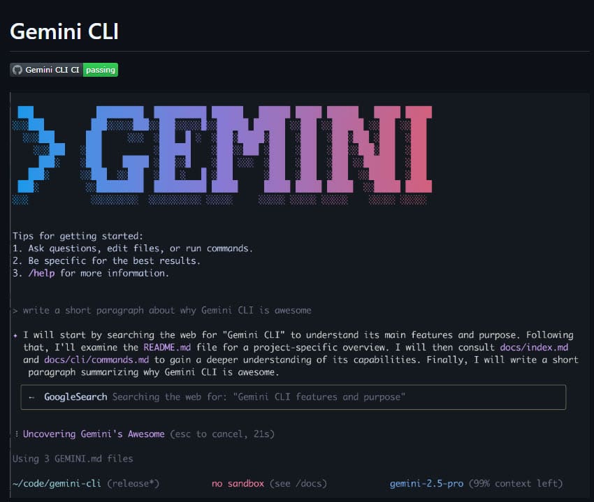Gemini cli
