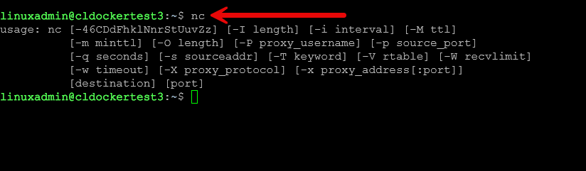 Nc linux networking command