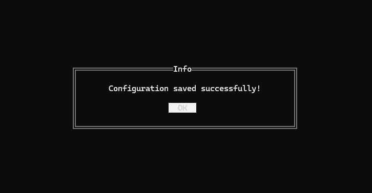 Save the configuration for pvetui proxmox terminal
