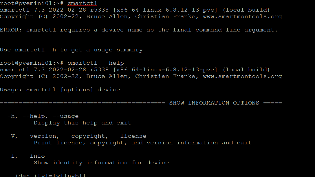 Smartctl troubleshooting disk failure or slow performance