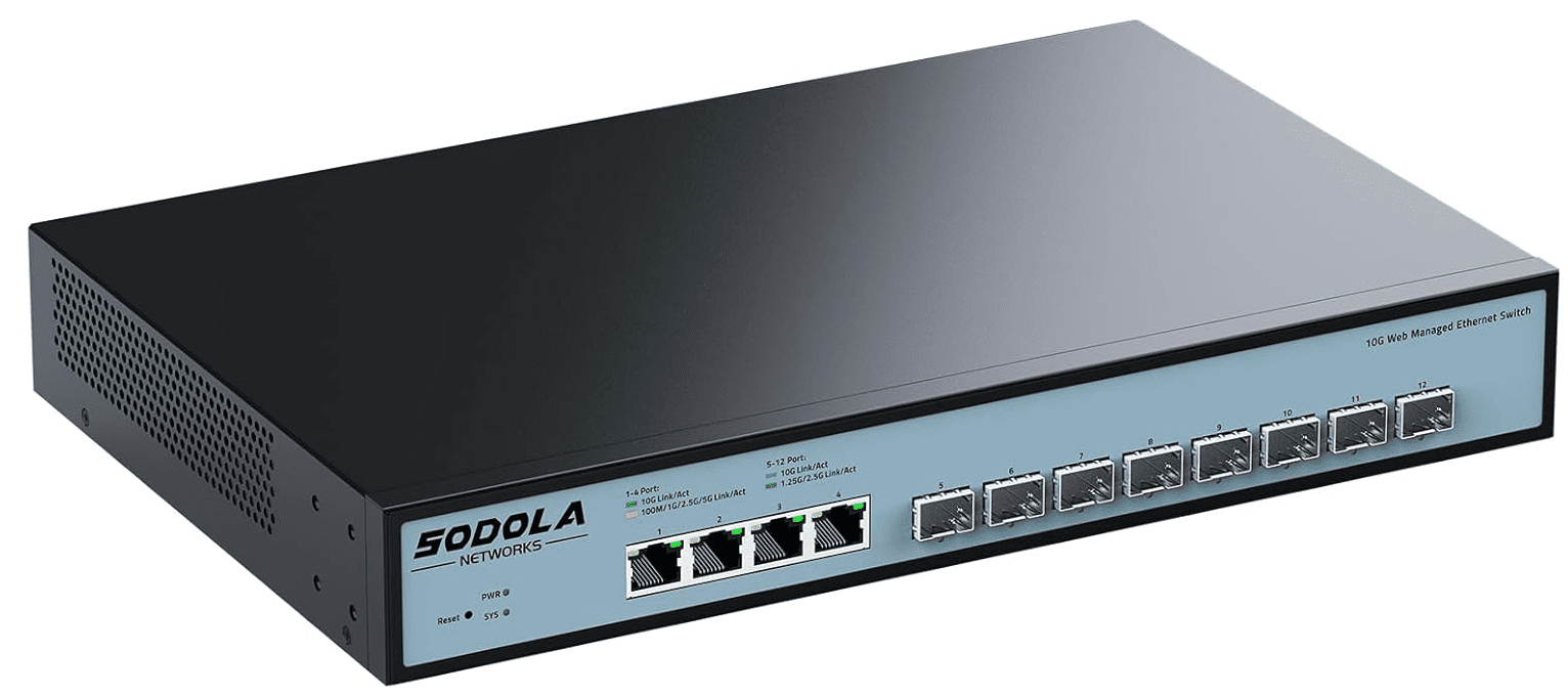 Sodoloa 12 port 10 gb switch