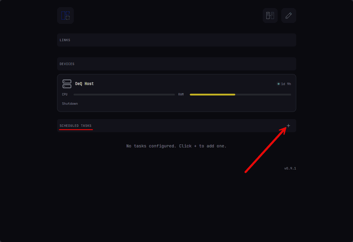 Dashboard launched for the first time