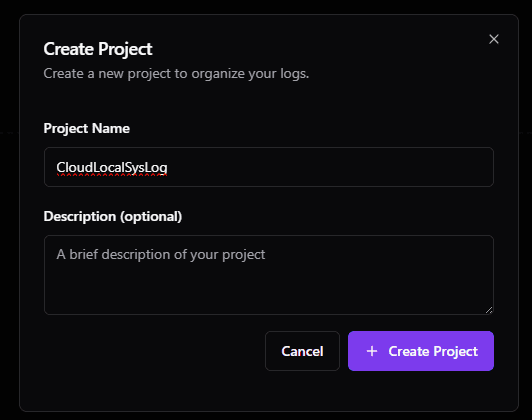 Naming the new project
