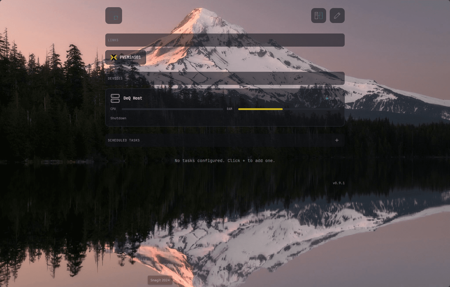 Out of edit mode and what it looks like