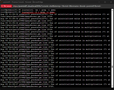 journalctl qemu error