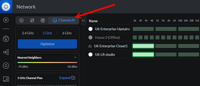 unifi network channel ai