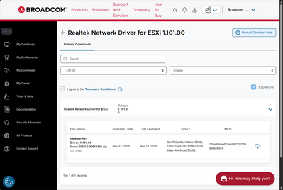 realtek network driver for VMware ESXi realtek network driver for VMware ESXi