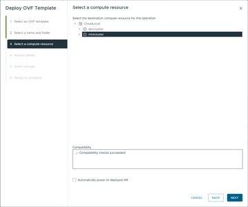 select a compute resource