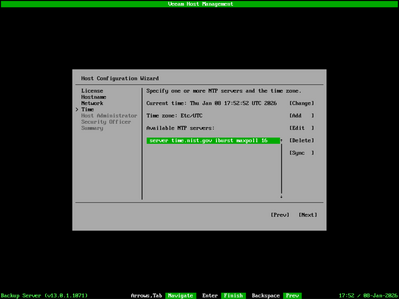 configuring your time server configuration