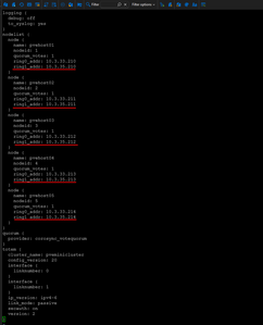 adding the new network for the corosync cluster traffic