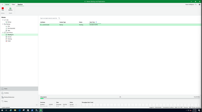 this is the proxmox backup job in veeam backup and replication