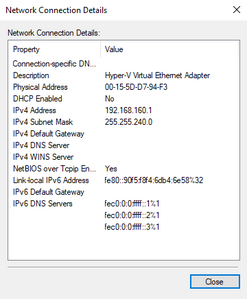 hyper v manager network adapter